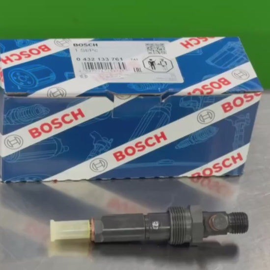 Genuine Bosch 0432133761 diesel fuel injector for Case and New Holland 4.5L engines product presentation video