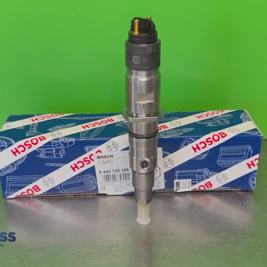 Bosch 0445120305 common rail injector product video - Komatsu PC350 PC360 PC390 and Cummins QSL9