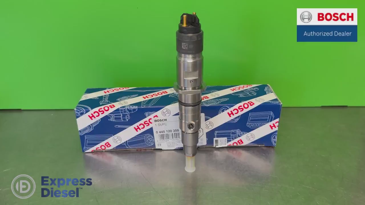 Bosch 0445120305 common rail injector product video - Komatsu PC350 PC360 PC390 and Cummins QSL9