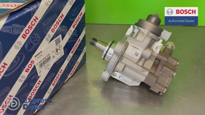 Video of the genuine new Bosch 0445020516 CP4 injection pump for New Holland, Case, Steyr and FPT F5 3.4L engines