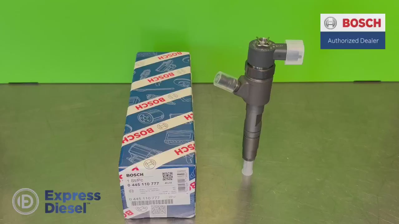 Bosch 0445110777 common rail injector product video - Kubota D1803 V2403