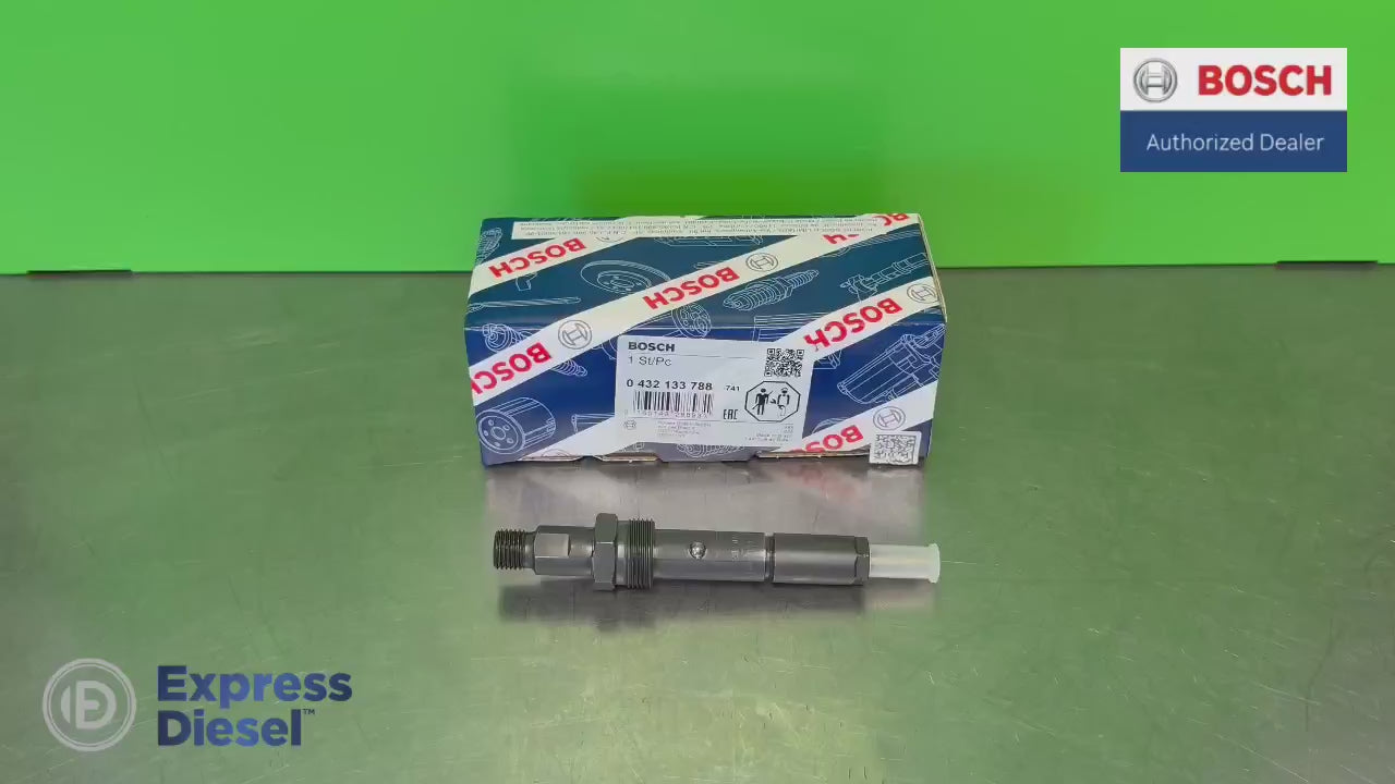 Bosch 0432133788 diesel fuel injector for Perkins 1106C-E60TA and Caterpillar 3056E product presentation video
