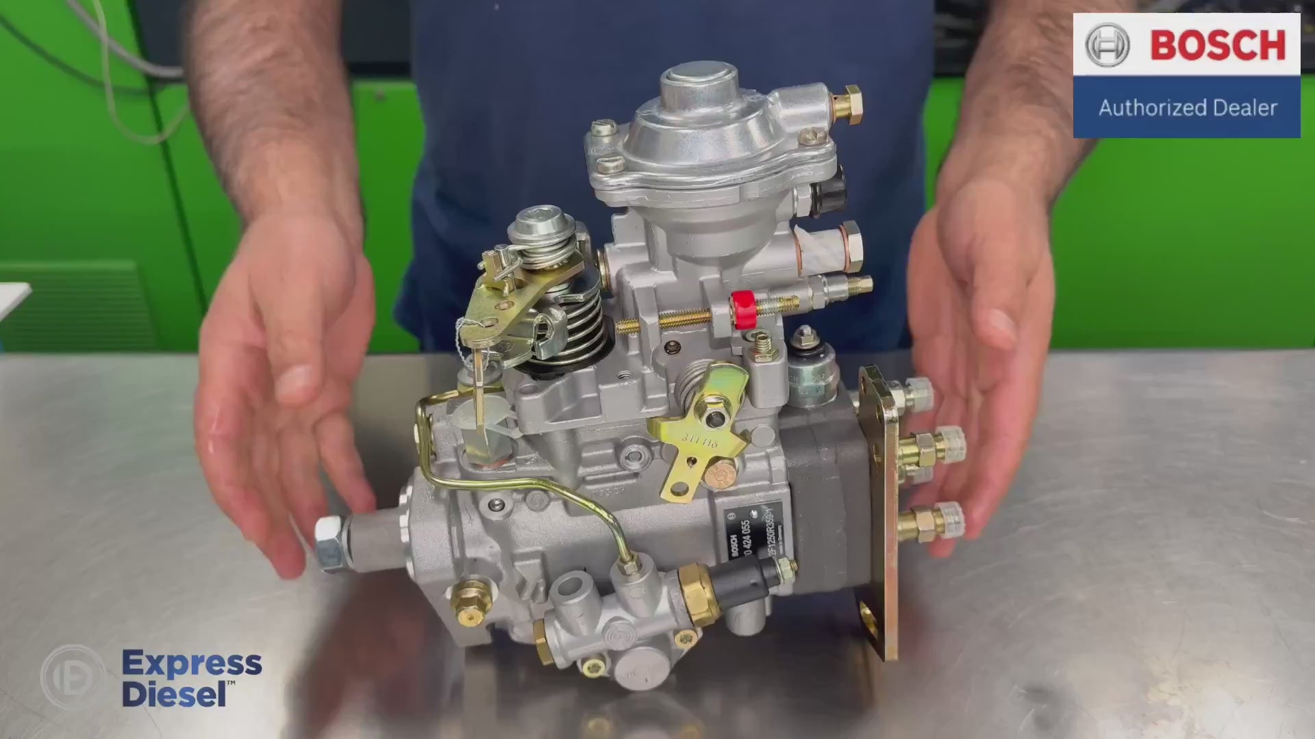 Bosch 0460424055 VE injection pump product video - remanufactured unit for Cummins 4BT 3.9L
